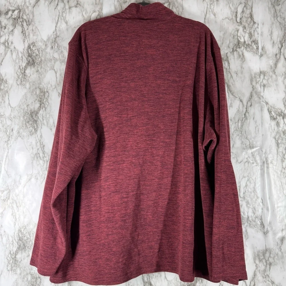 Eddie Bauer Men's Long Sleeve Front Pocket Quarter Zip Top Size XXL Multicolor